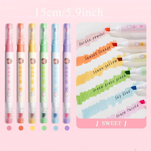 12-in-1 Dual Head Highlighter Pens ✨ For Doodling, Drawing & Journals