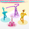 Telescopic Suction Cup Pop-Tube Giraffe Stress Relief Toy