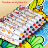 36-Color Washable Watercolor Pens Set for Little Artists