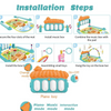 Multifunctional Baby Foot Piano Gym & Crawling Play Mat