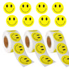 Happy Face Smiley 500 Sticker Roll | Fun & Colorful