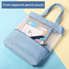 Retro Multipurpose Tote Bag | Clear Mesh Tuition & Lunch Handbag