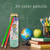 24 Colors Astronaut Theme Color Pencil Set for Kids