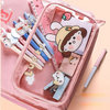 Kawaii Tuition Tote Bag with Transparent Stationery Pocket