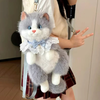 Realistic Ragdoll Cat Plush Backpack