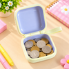 Cute Owl Square Tin Coin Pouch