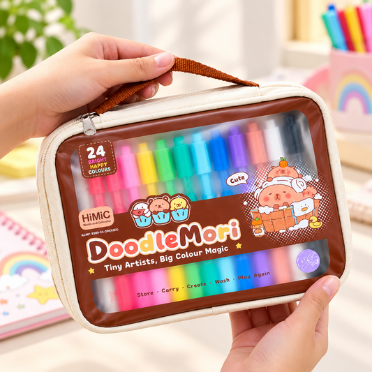 24-Shade Creative Acrylic Marker Set | Washable & Reusable