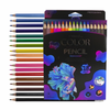 18-Color Pack of Erasable Color Pencils with Built-in Eraser