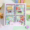 Cute Panda Backyard Mini Spiral Diary with Index Tabs