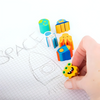 Creative Slice & Share Long Eraser Sets