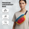 Large Capacity Casual Crossbody Bag – Adjustable Shoulder Sling for Sports & Travel