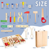 Wooden Tool Set for Kids – Educational Building Blocks & Pretend Play Toys
