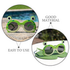 Fun Frog Face Round Frame Glasses – 15cm Lightweight Costume Glasses