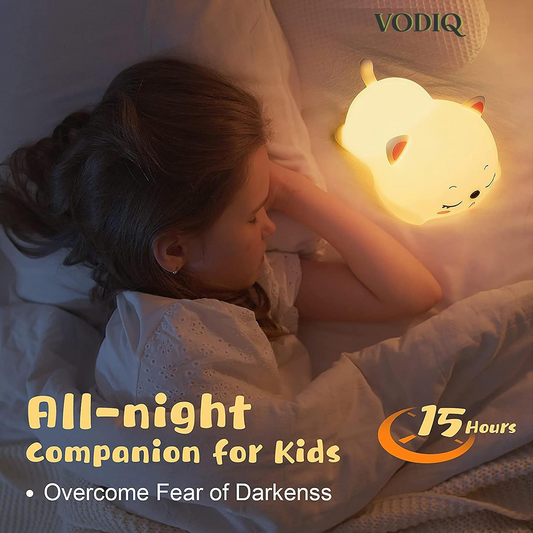 Snoring Cat Soft Silicone Night Light
