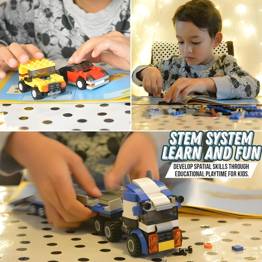 Vehicle Transporter 3-in-1  – 264+ Pcs DIY Construction Set
