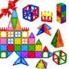 STEM Magnetic Building Blocks Set - Colorful 3D DIY Construction Tiles for Kids