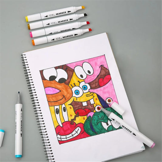 60-Color Double-headed Art Marker Set