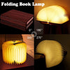 360° Foldable Wooden Book LED Lamp | USB-C Rechargeable Desk Light