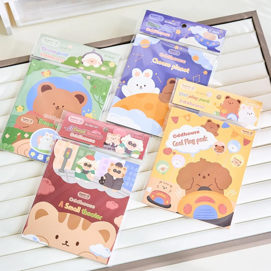 Cute Bear Deco Sticker Set