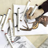 24-Color Water-Based Marker Pen Set - Vibrant & Fun