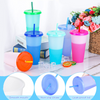 Color Changing Sipper Cup 700ml with Lid & Straw – Fun Reusable Tumbler