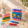 BubbliPop 12-Shade Washable Jumbo Colour Markers Set | Easy-Grip Toddler Art Kit in Storage Case
