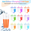 Color Changing Sipper Cup 700ml with Lid & Straw – Fun Reusable Tumbler