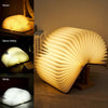 360° Foldable Wooden Book LED Lamp | USB-C Rechargeable Desk Light