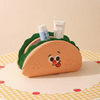 Adorable Cartoon Half Burger Makeup Pouch | Soft Storage Pouch
