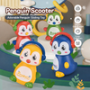 Press & Go Cartoon Penguin Scooter Toy