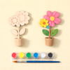DIY Wooden Flower Painting Kit