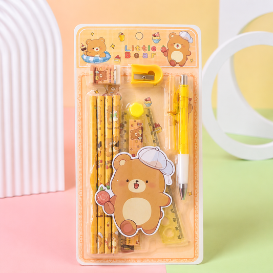 8-in-1 Cartoon Stationery Kit for Kids