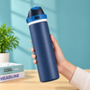 800ml Dual-Drink Insulated Water Bottle with Lift-to-Unlock Lid