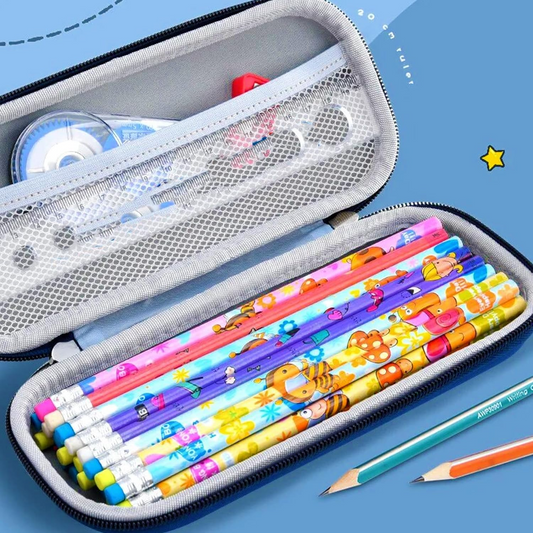 Stylish 3D Cartoon EVA Pencil Case – Perfect for School & Travel