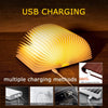 360° Foldable Wooden Book LED Lamp | USB-C Rechargeable Desk Light
