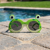 Fun Frog Face Round Frame Glasses – 15cm Lightweight Costume Glasses