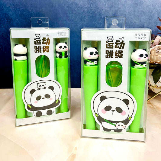 Panda Adjustable Skipping Rope for Kids | Soft Tangle-Free Jump Rope