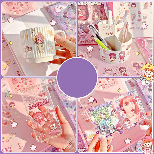DIY Sticker Set 100 Sheets Kawaii Washi Stickers for Kids