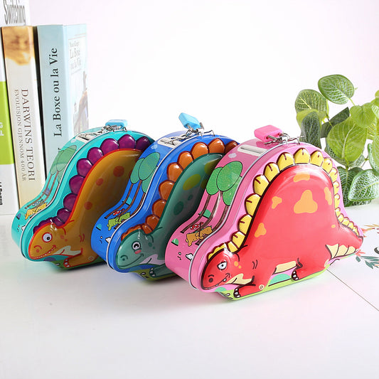 Dinosaur Shape Metal Piggy Bank | Money Boox