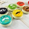 Trendy Mustache Mini Round Coin Pouch
