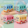 Push and Run Cartoon City Bus Toy Car