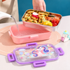 Leak-Proof School Single Compartment Stainless Steel Lunchbox with Mini Bowl