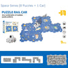 Puzzle Rail Car Playset – 9 Piece Interlocking Rail Toy