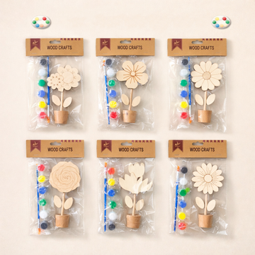 DIY Wooden Flower Painting Kit