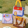 Cute House Cartoon Thermal Insulated Lunch Bag | Portable Canvas Picnic Tote for Kids