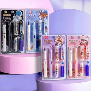 Kawaii Fountain Pen Set | Cute & Smooth Writing
