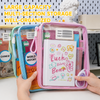 A4 Mesh Zipper Folder – 2-Compartment School Document Organizer with Handle