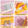 A4 NET FOLDER WITH 3 COMPARTMENT AND HANDLE HAVE A NICE DAY | Vertical L-Shaped Opening School File Folder