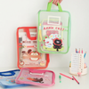 A4 Net Printed Subject Organizer Bag  | Vertical L-Shaped Opening School File Folder