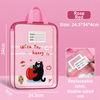 A4 Net Printed Subject Organizer Bag  | Vertical L-Shaped Opening School File Folder